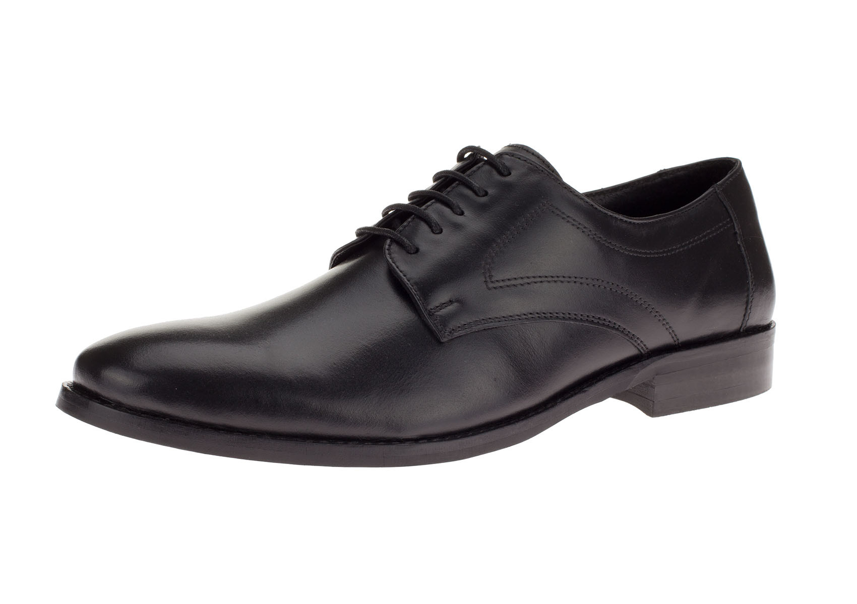 Mens DTI DARYA TRADING GV Executive Leather Dress Shoe Lace-Up Madison Oxford in Black - Image1