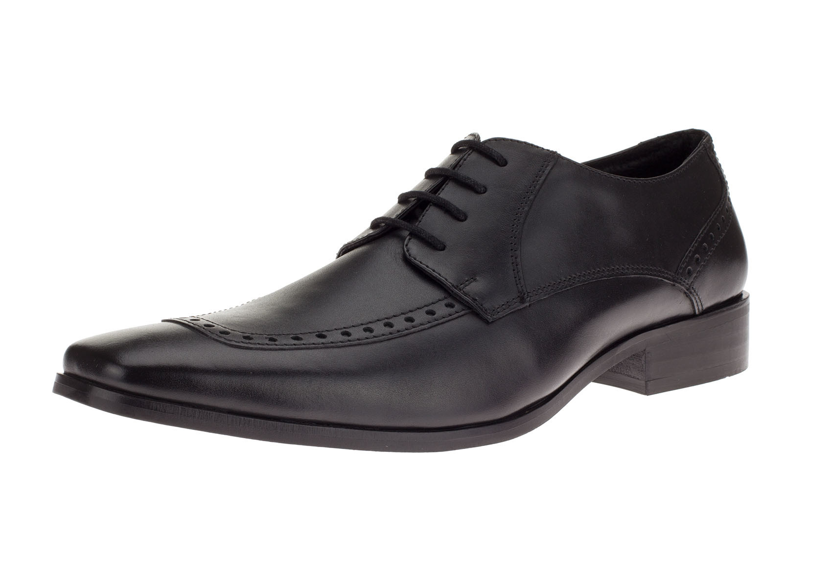 Mens DTI DARYA TRADING GV Executive Leather Dress Shoe Lace-Up Nico Oxford in Black - Image1