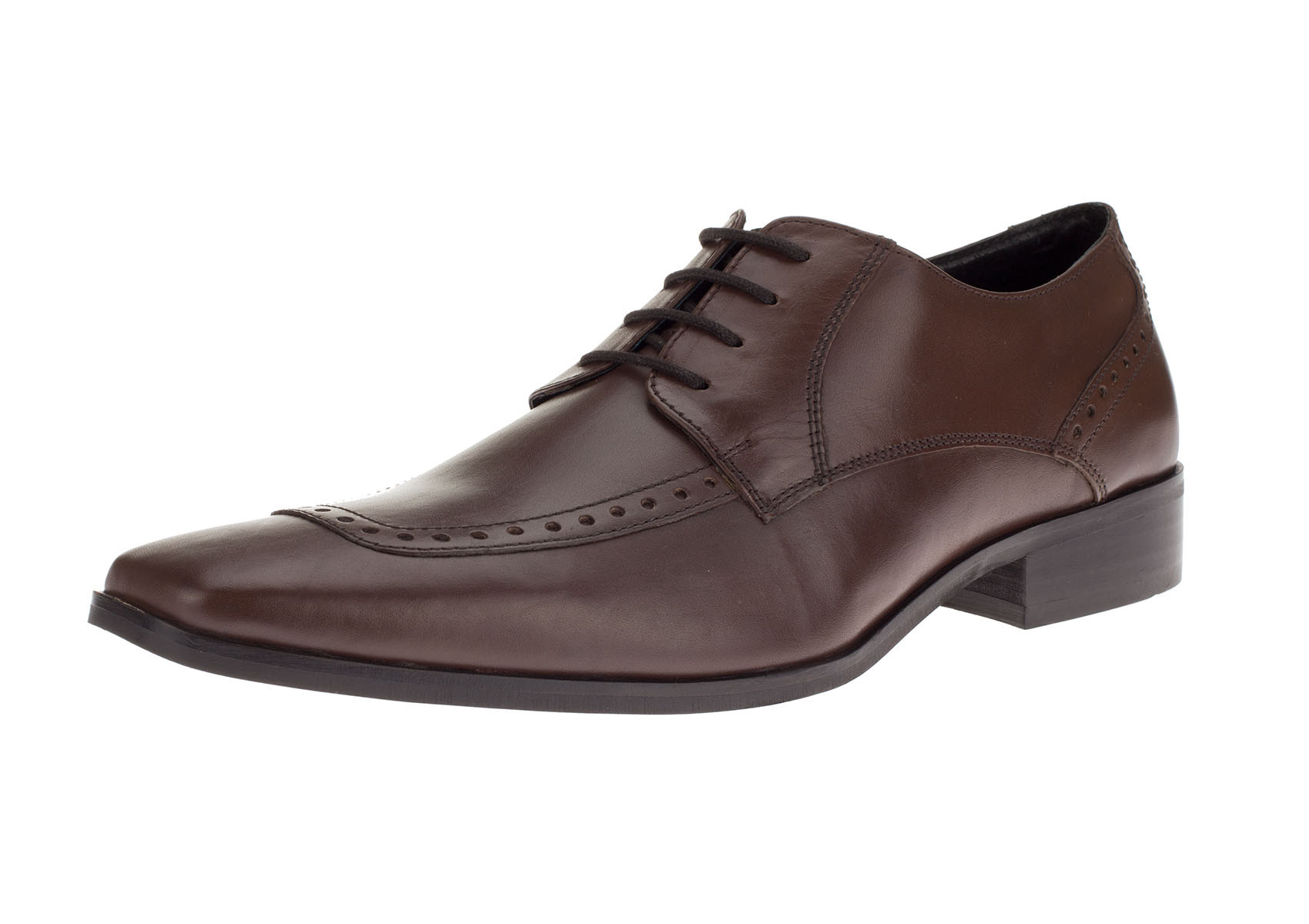 Mens DTI DARYA TRADING GV Executive Leather Dress Shoe Lace-Up Nico Oxford in Brown - Image1