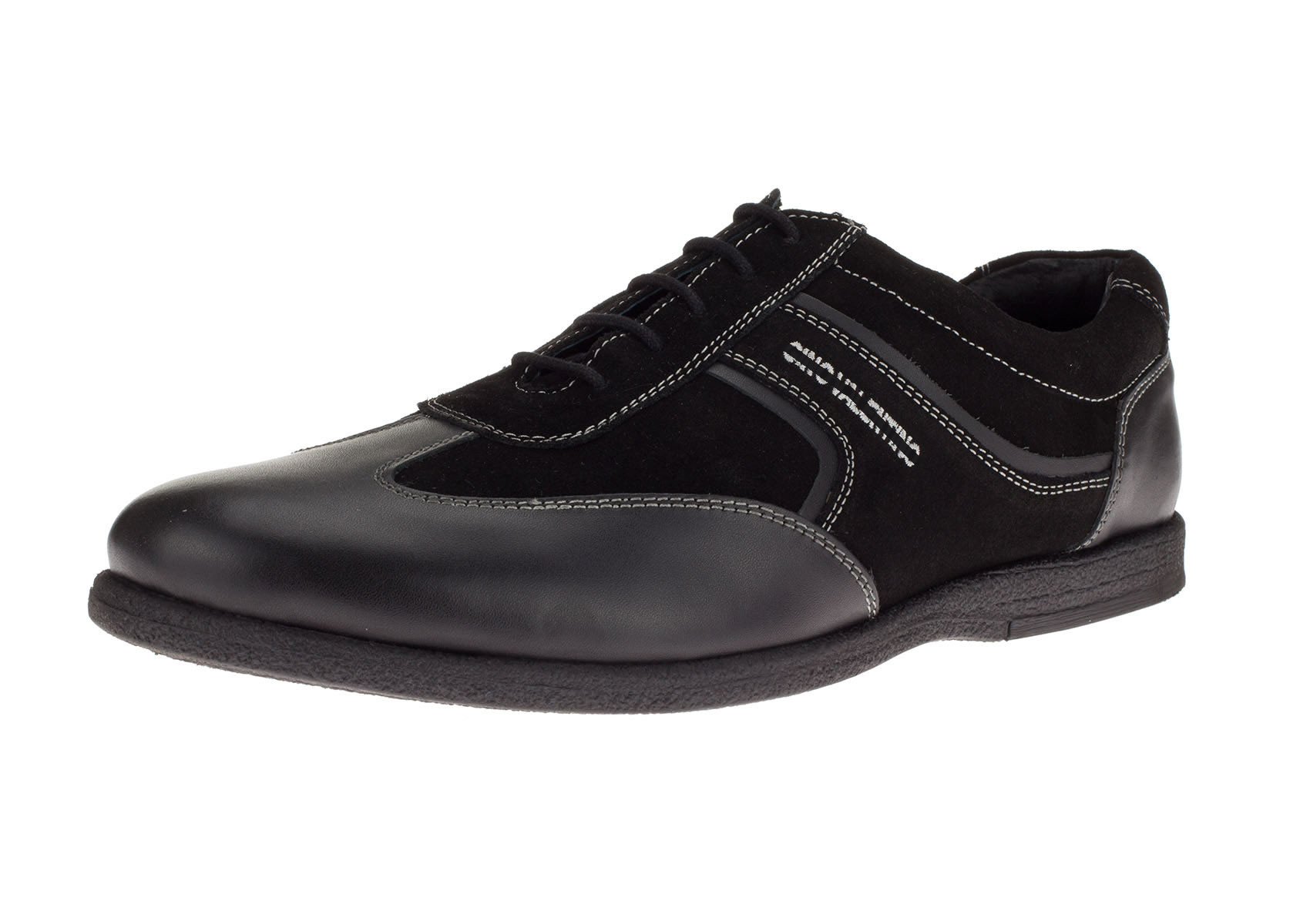 Mens DTI DARYA TRADING GV Executive Go Kart Leather Shoes Fashion Sneaker in Black - Image1