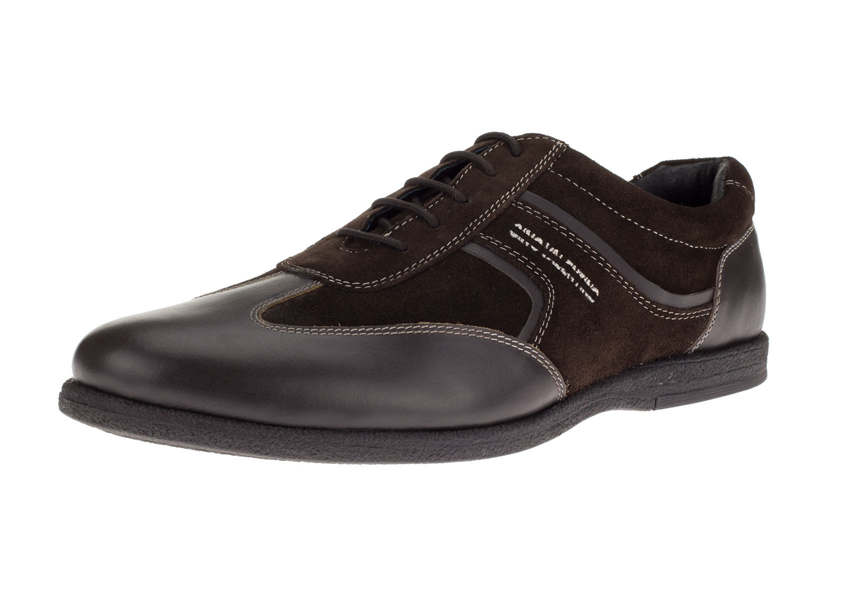 Mens DTI DARYA TRADING GV Executive Go Kart Leather Shoes Fashion Sneaker in Brown - Image1