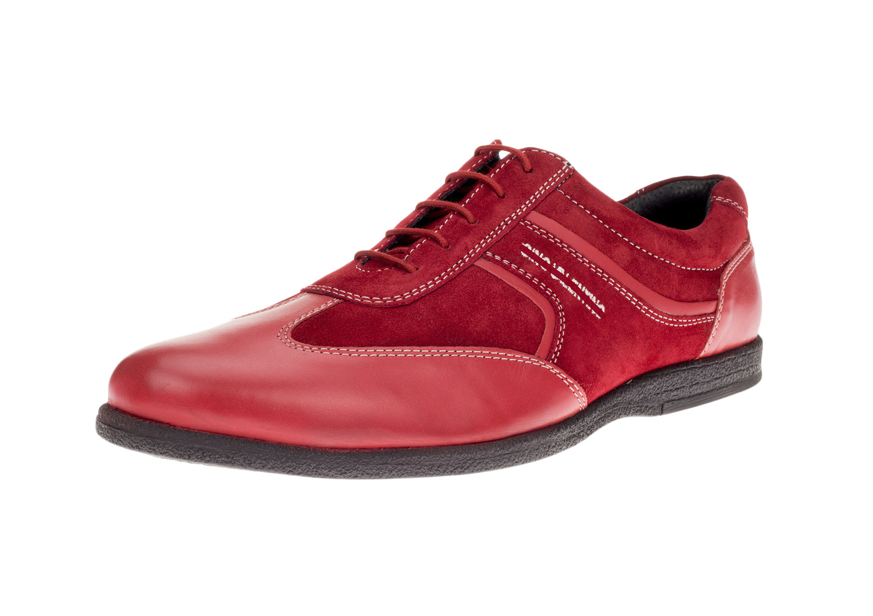 Mens DTI DARYA TRADING GV Executive Go Kart Leather Shoes Fashion Sneaker in Red - Image1
