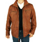 Mens Luciano Natazzi Leather Double Coll - Image1