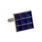 Mens Darya Trading Classic Blue Cufflink - Image1