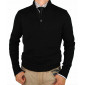 Mens Luciano Natazzi Mock Neck Ribbed Lo - Image1