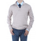 Mens Luciano Natazzi Mock Neck Elbow Pat - Image1