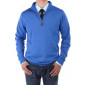 Mens Luciano Natazzi Mock Neck Zip Sweat - Image1