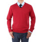 Mens Luciano Natazzi V-neck Cotton Sweat - Image1