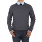 Mens Luciano Natazzi Crew Neck Cotton Sw - Image1