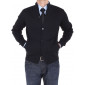 Mens Luciano Natazzi Cotton Mock Neck Ri - Image1