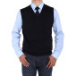 Mens Luciano Natazzi V-neck Cotton Sweat - Image1