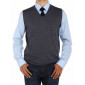 Mens Luciano Natazzi V-neck Cotton Sweat - Image1