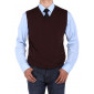 Mens Luciano Natazzi V-neck Cotton Sweat - Image1