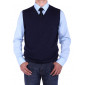 Mens Luciano Natazzi V-neck Cotton Sweat - Image1