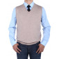 Mens Luciano Natazzi V-neck Cotton Sweat - Image1