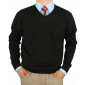 Mens Luciano Natazzi V-neck Merino Wool  - Image1