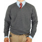 Mens Luciano Natazzi V-neck Merino Wool  - Image1