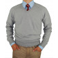 Mens Luciano Natazzi V-neck Merino Wool  - Image1