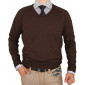 Mens Luciano Natazzi V-neck Cotton Sweat - Image1