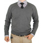 Mens Luciano Natazzi V-neck Cotton Sweat - Image1