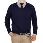 Mens Luciano Natazzi V-neck Cotton Sweat - Image1