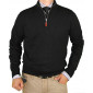 Mens Luciano Natazzi Quarter Zip Mock Ne - Image1