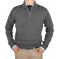 Mens Luciano Natazzi Button Mock Neck Sw - Image1