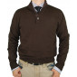 Mens Luciano Natazzi Button Mock Neck Sw - Image1