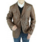 Mens Luciano Natazzi Leather Jacket Fitt - Image1