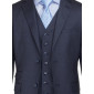 Mens Luciano Natazzi Birds Eye Vested 3- - Image5