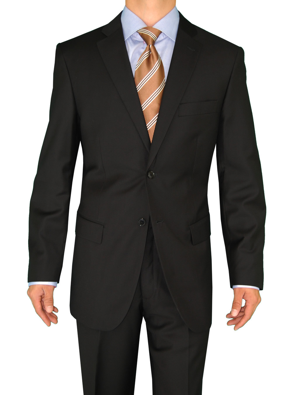 Mens Black 2 Button classic fit suits by Darya Trading Fashion Suit