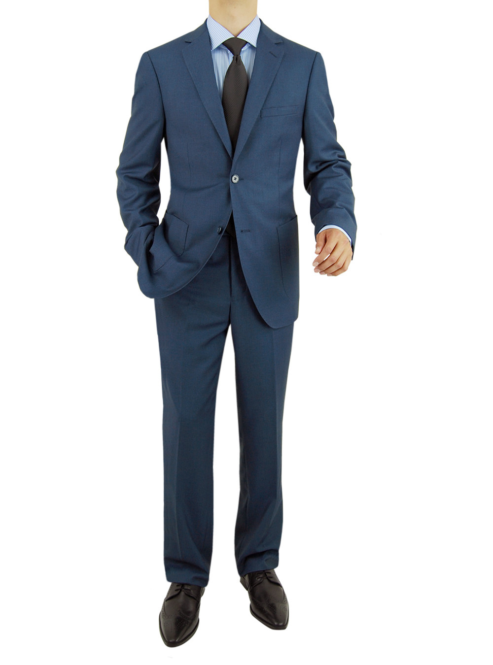Mens Blue 2 Button modern fit suits by Salvatore Exte ...