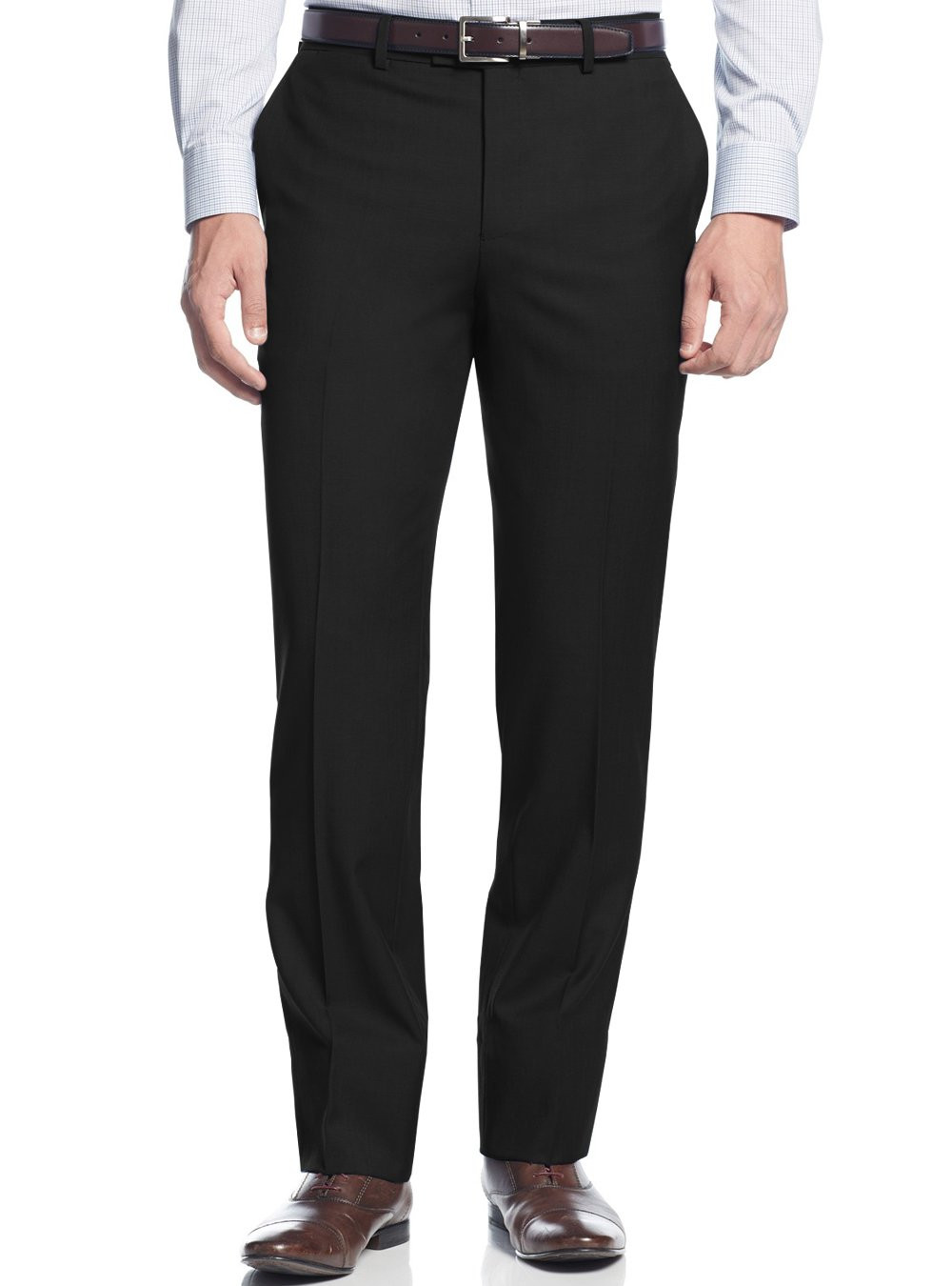 Mens Black 2 Button slim fit suits by Nicoletti Fashion Suit Outlet