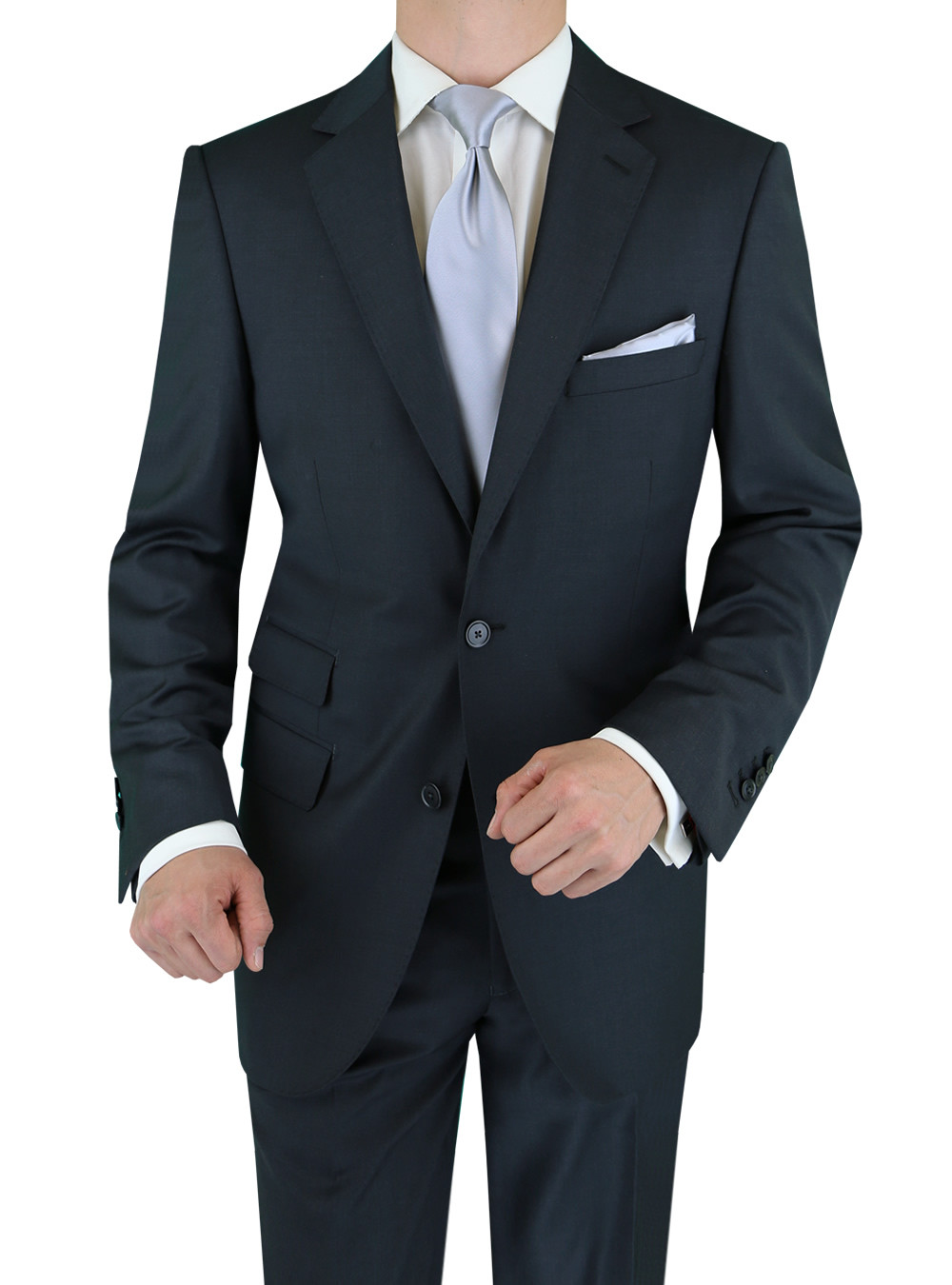 Mens Charcoal 2 Button modern fit suits by Luciano Natazzi ...